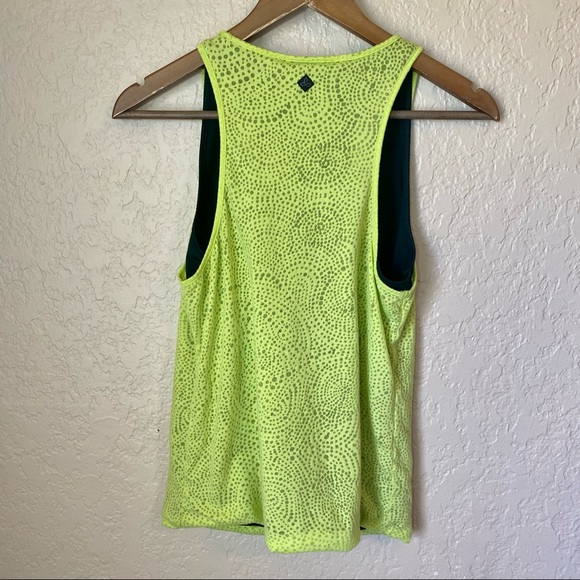 {Prana} Athletic Mika Neon Yellow Tank Size Small - Picture 9 of 9